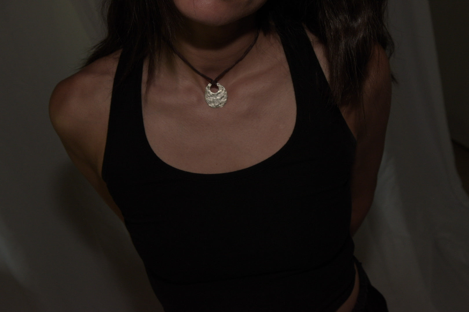 BRISA Silver Pendant Necklace