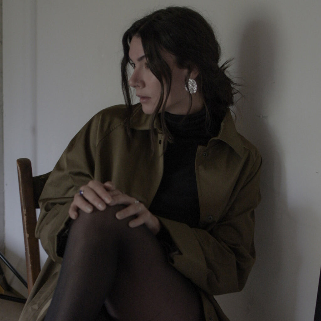 CENZIA Sterling Silver Earrings