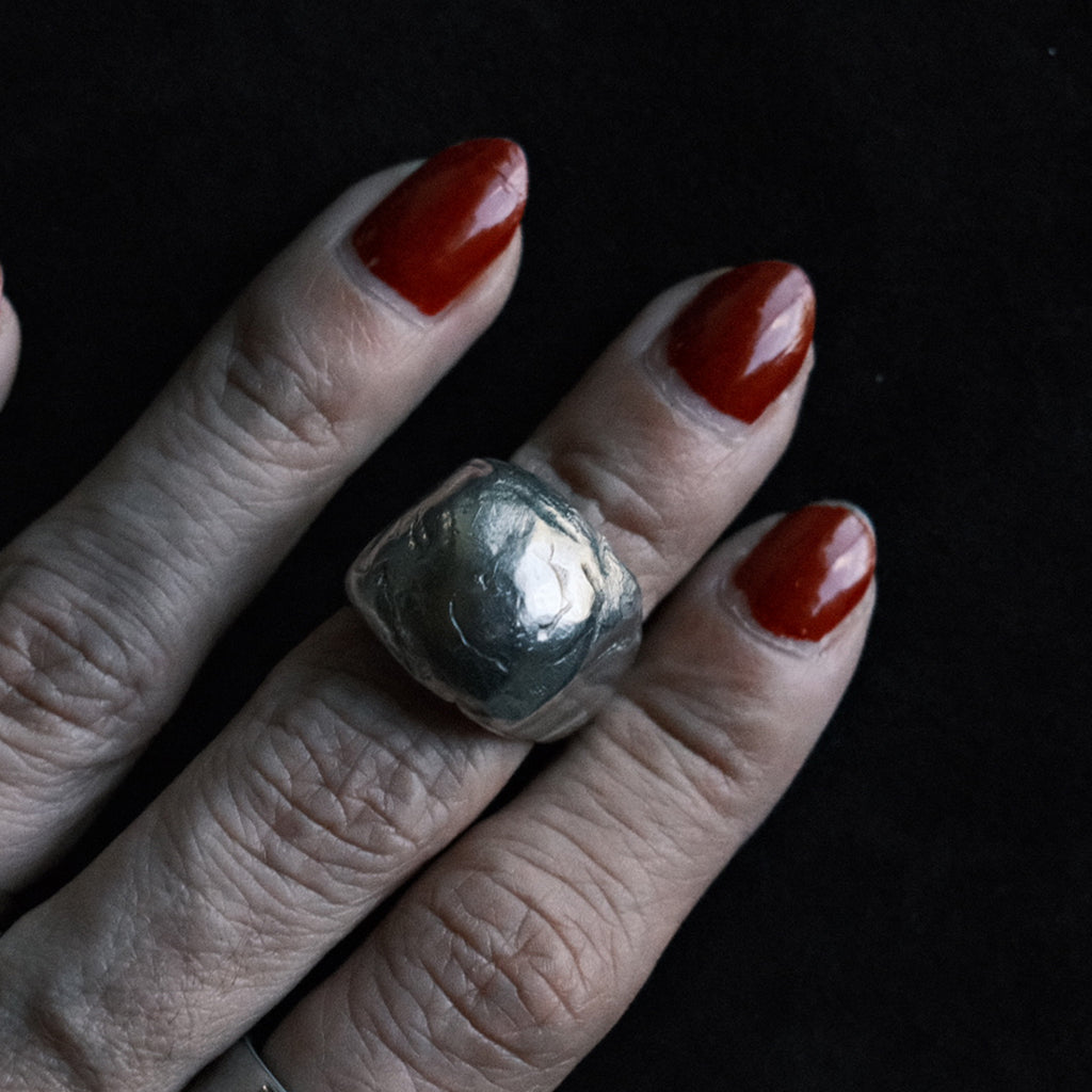 PESO Fine Silver Chunky Ring